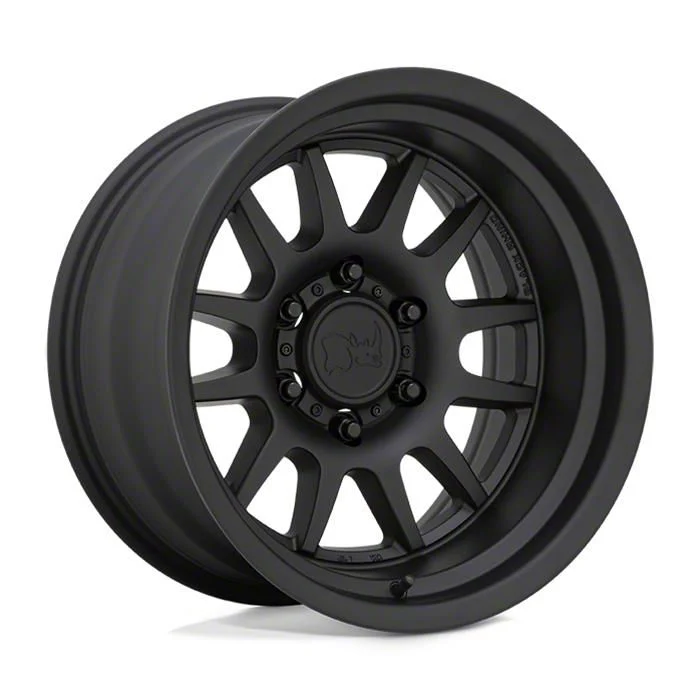 Black Rhino Guide Matte Black 6-Lug Wheel; 17x9; -10mm Offset (07-14 Tahoe)