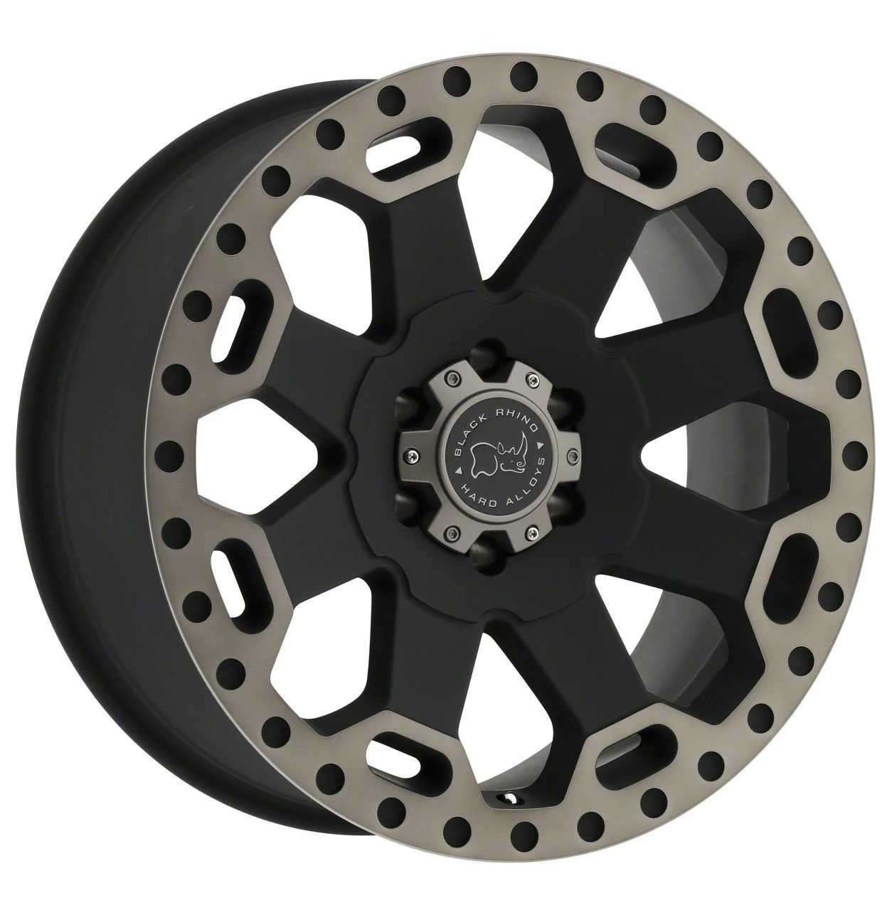 Black Rhino Warlord Matte Black with Machined Dark Tint Lip 8-Lug Wheel; 20x9; 12mm Offset (11-16 F-350 Super Duty SRW)