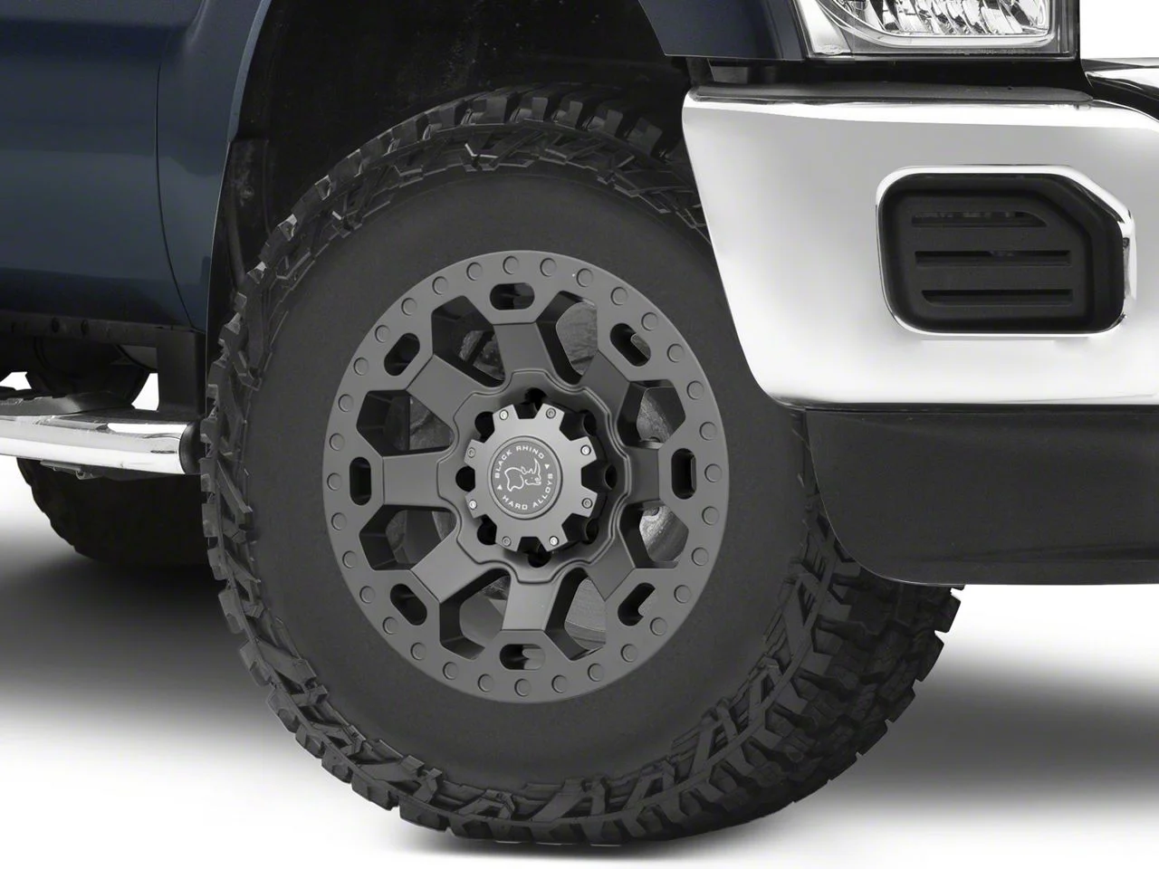 Black Rhino Warlord Matte Gunmetal 8-Lug Wheel; 17x9; 12mm Offset (11-16 F-350 Super Duty SRW)