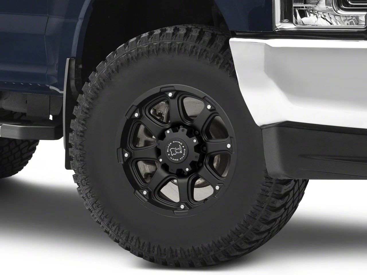 Black Rhino Glamis Matte Black 8-Lug Wheel; 17x9; -12mm Offset (17-22 F-350 Super Duty SRW)