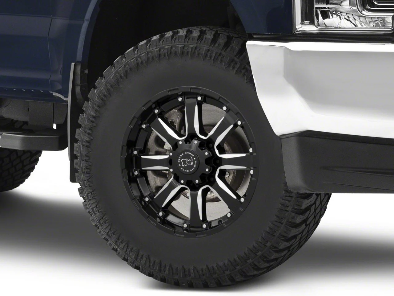 Black Rhino Sierra Gloss Black Milled 8-Lug Wheel; 18x9; -12mm Offset (17-22 F-350 Super Duty SRW)