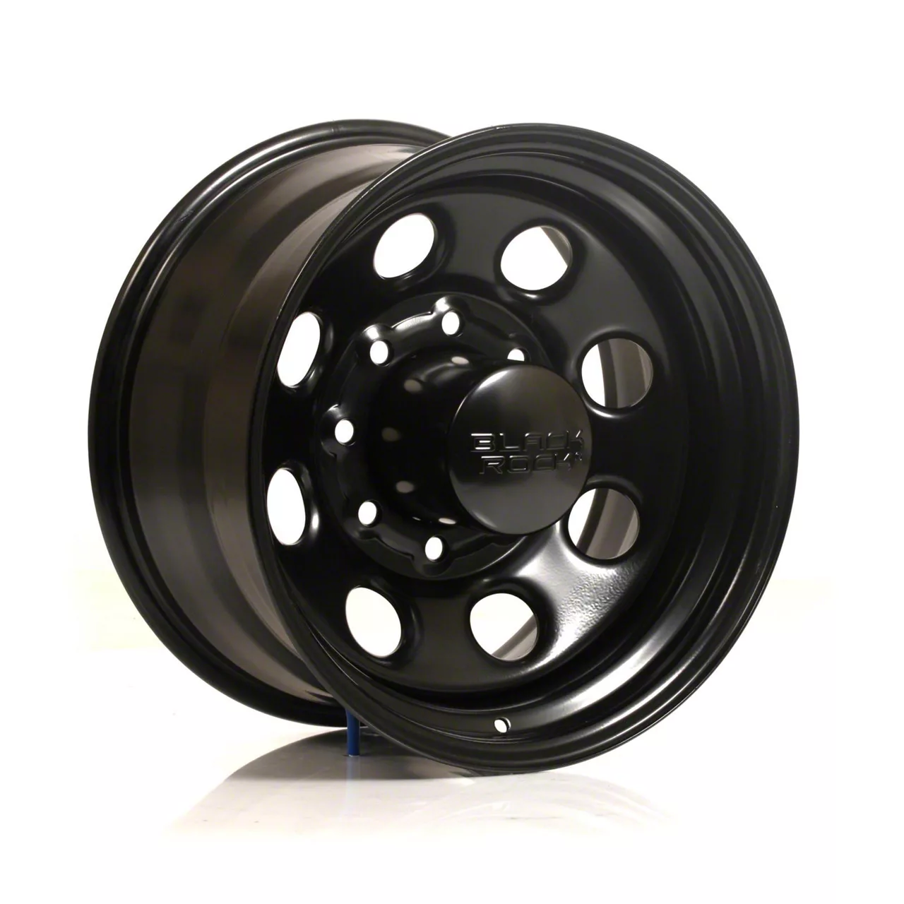 Black Rock Wheels Type 8 Matte Black 8-Lug Wheel; 17x9; 12mm Offset (11-16 F-250 Super Duty)