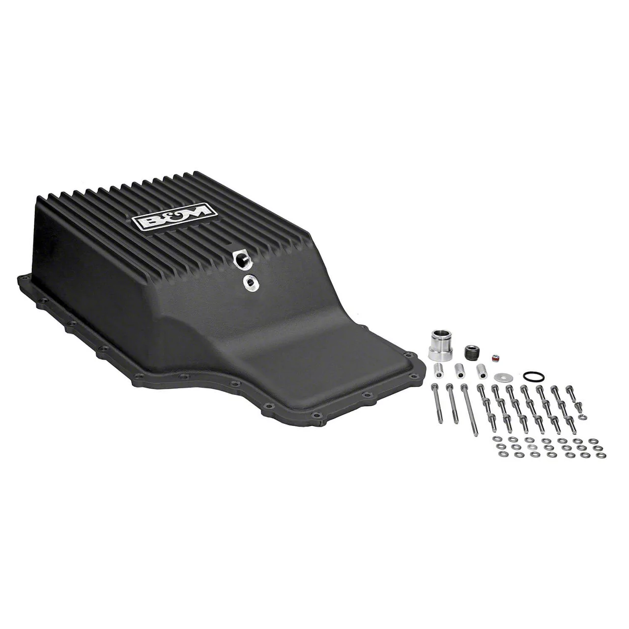 B&M 6R140 HI-TEK Deep Transmission Pan; Black (11-22 F-250 Super Duty)