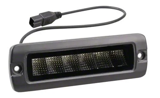 BMC Lights 3-Inch Hitch Bar Lighting Kit with Race Sport 7-Inch Blackout Series Lights; Spot Beam (17-26 F-350 Super Duty)