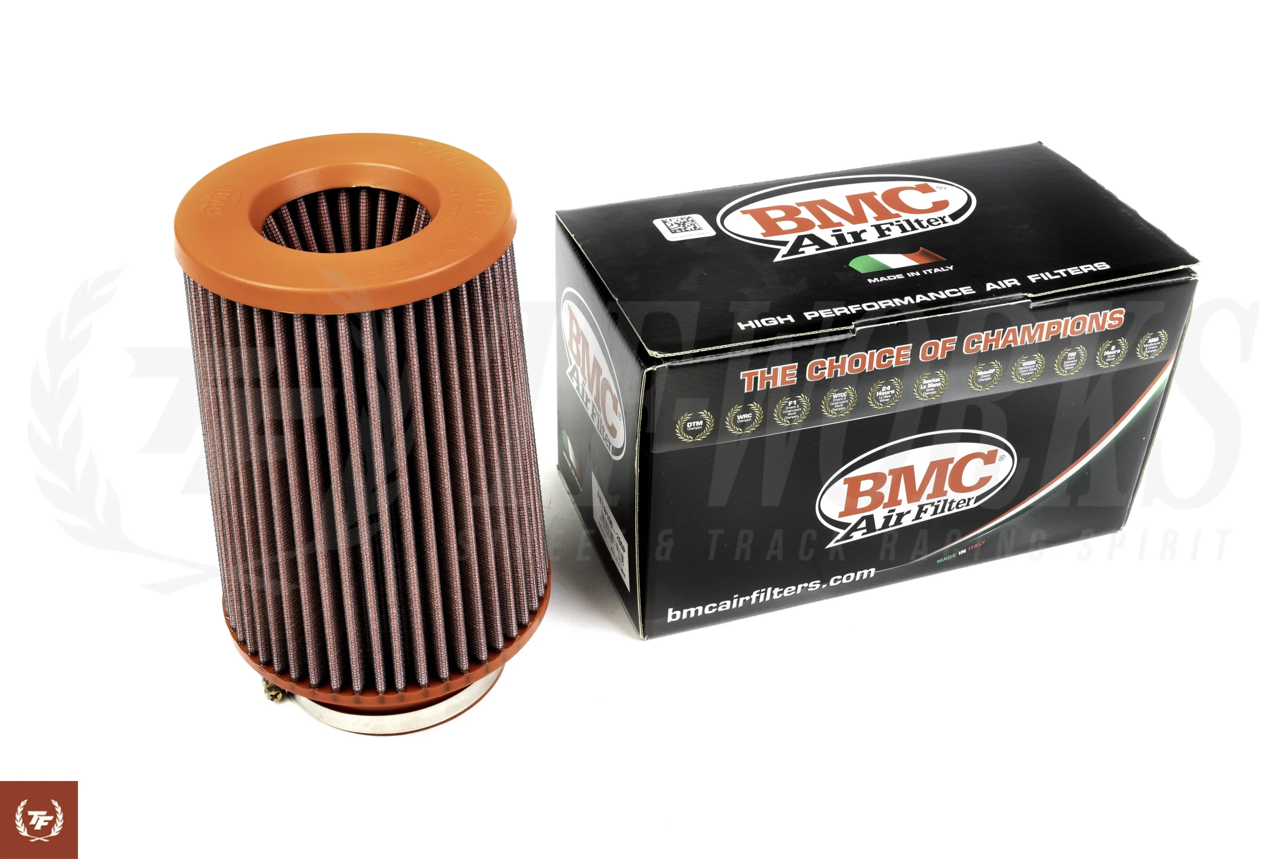 BMC Twin Air Conical Air Filter with Polyurethane Top: 3" inlet / 7" Length