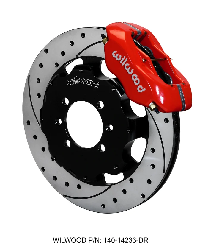 Wilwood Red Dynalite Forged 4 Piston BBK for 2016 ND Miata - Front Drilled Rotor