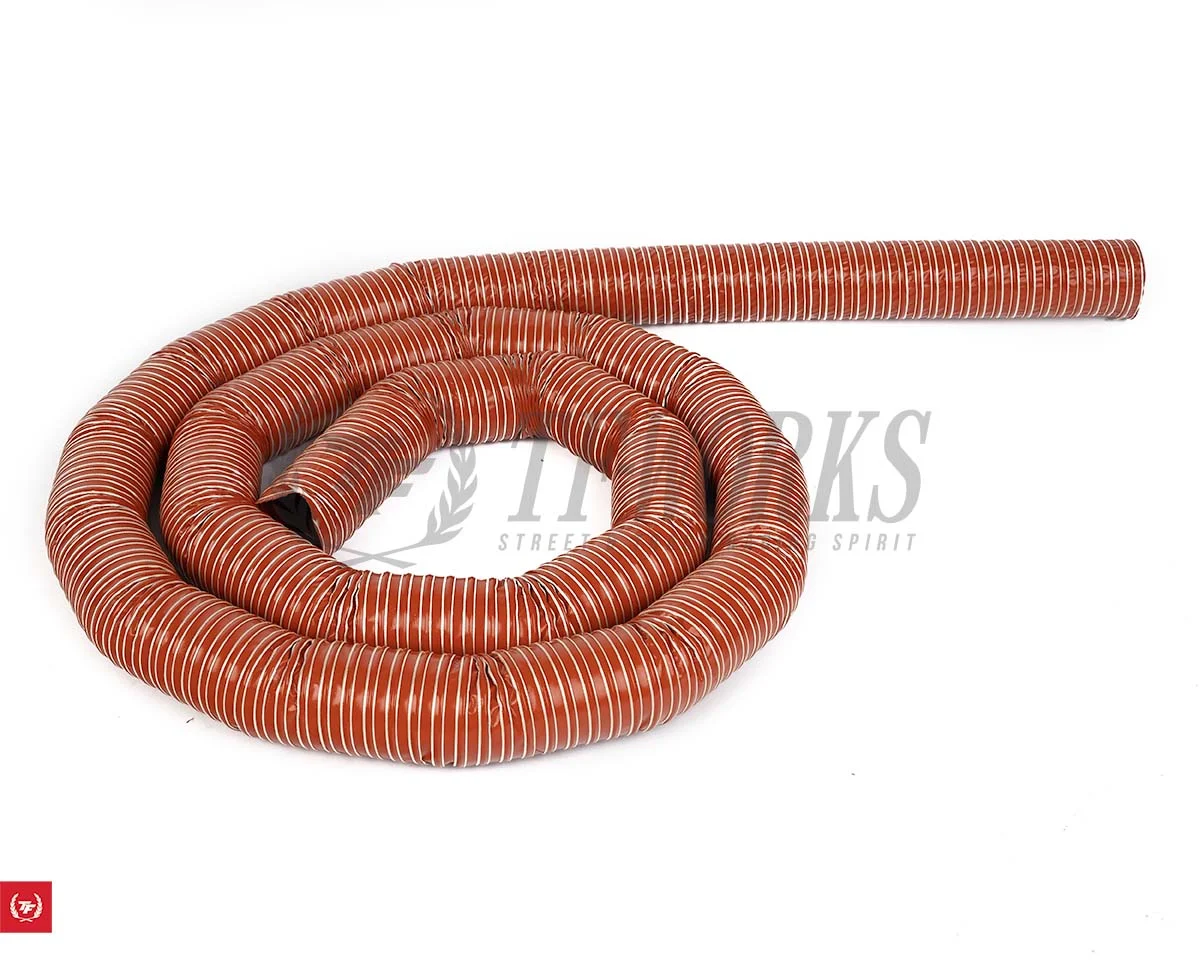 High Temp 550°F 2-Ply Silicone Brake Duct Cooling Hose - 3.00" I.D (10 feet)