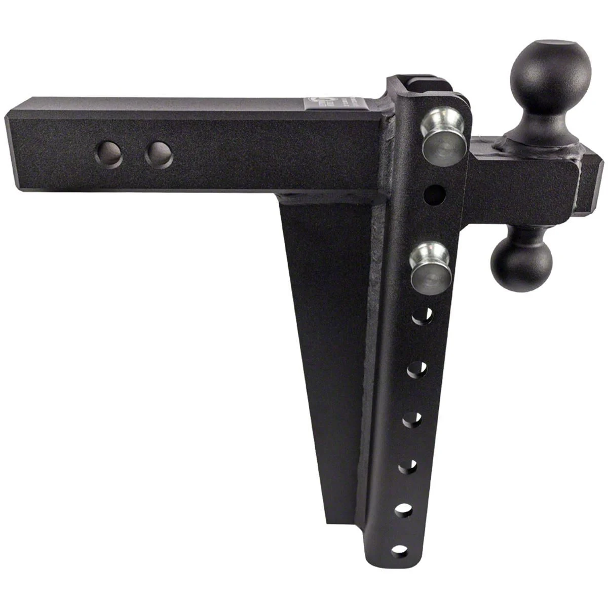 BulletProof Hitches Heavy Duty 2.50-Inch Receiver Hitch Ball Mount; 12-Inch Drop/Rise (Universal; Some Adaptation May Be Required)