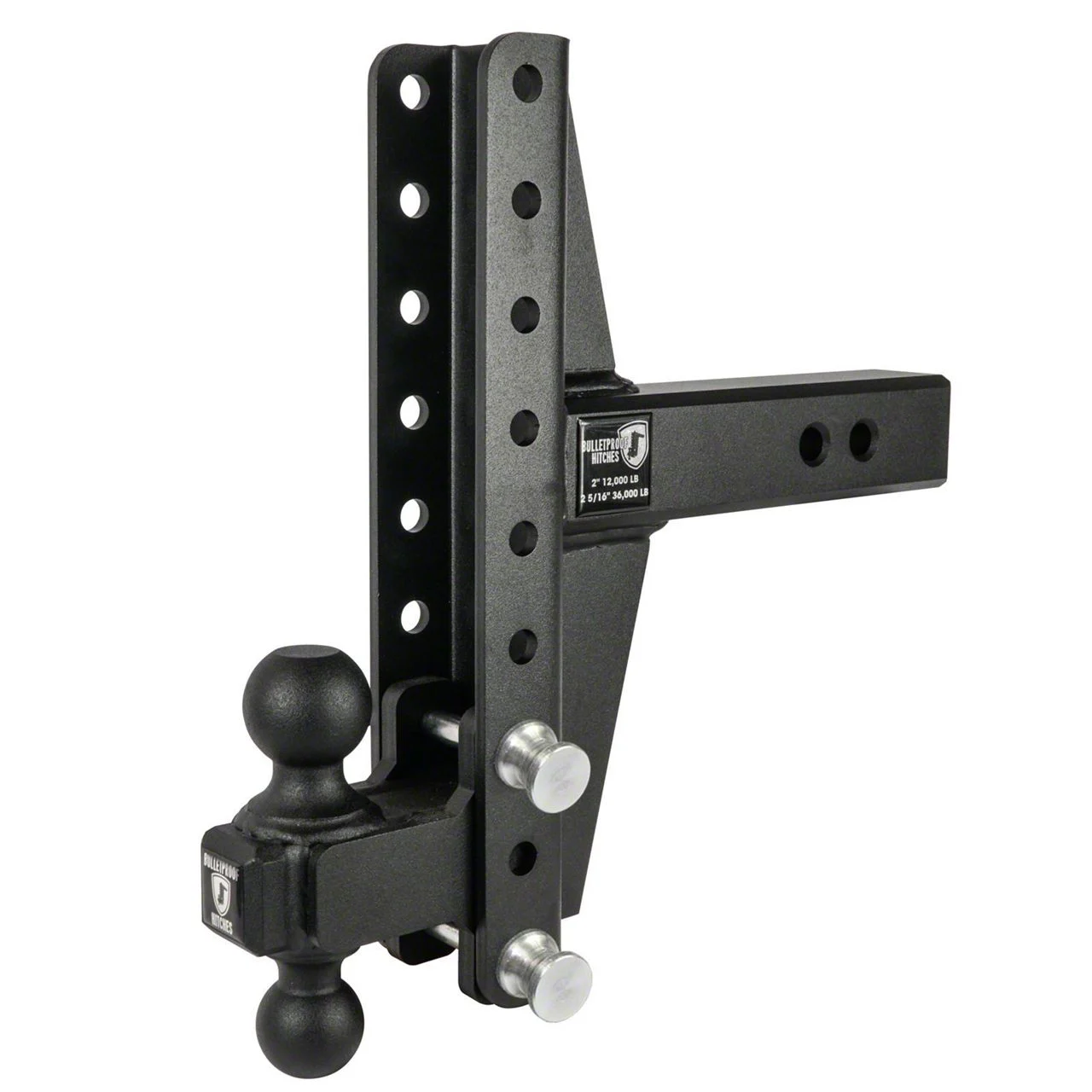 BulletProof Hitches Extreme Duty 2.50-Inch Receiver Hitch Ball Mount; 4-Inch and 6-Inch Drop/Rise Offset (Universal; Some Adaptation May Be Required)