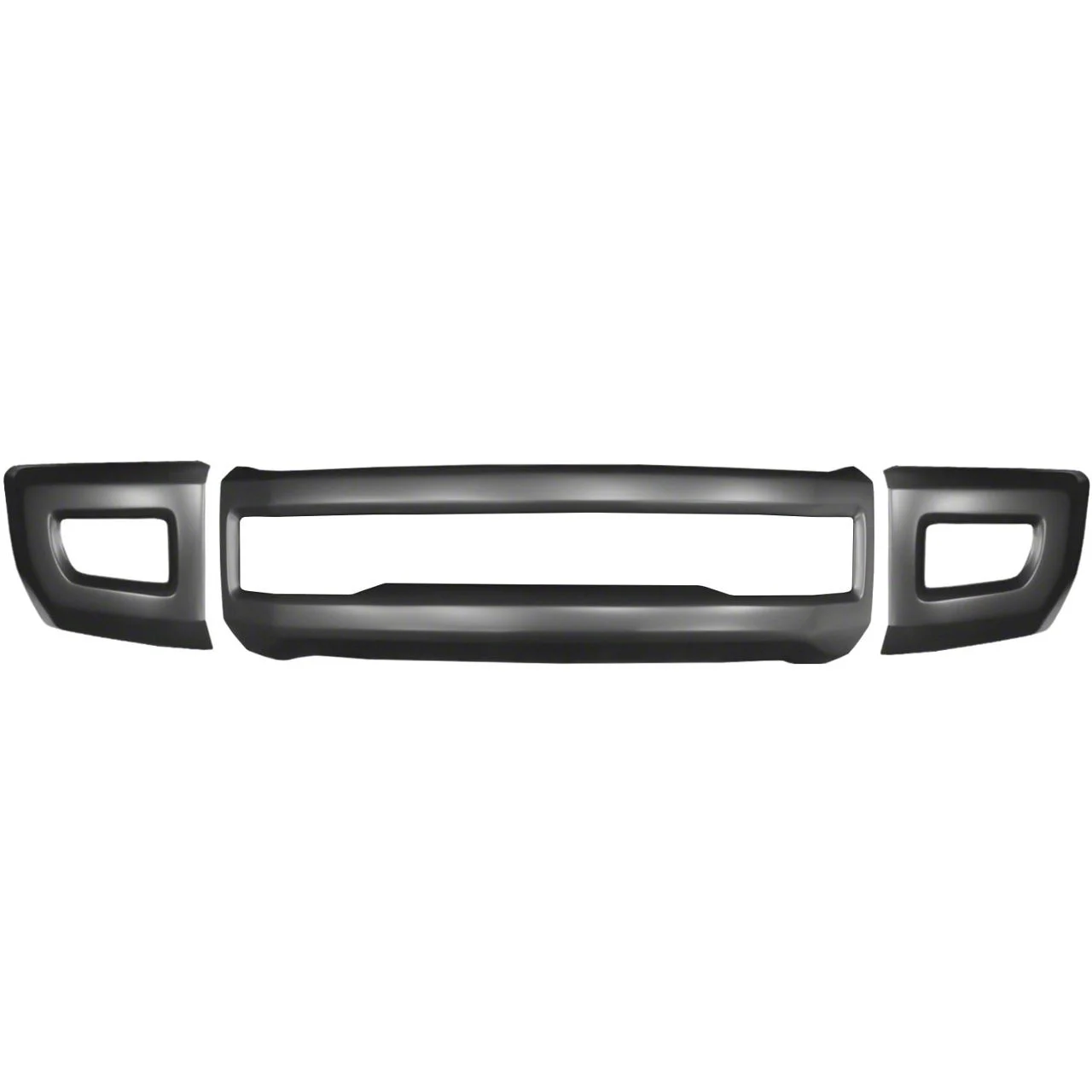 Front Bumper Cover; Matte Black (17-19 F-350 Super Duty)