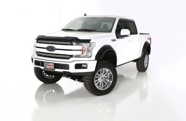 Bushwacker DRT Style Fender Flares; Front and Rear; Matte Black (15-17 F-150, Excluding Raptor)