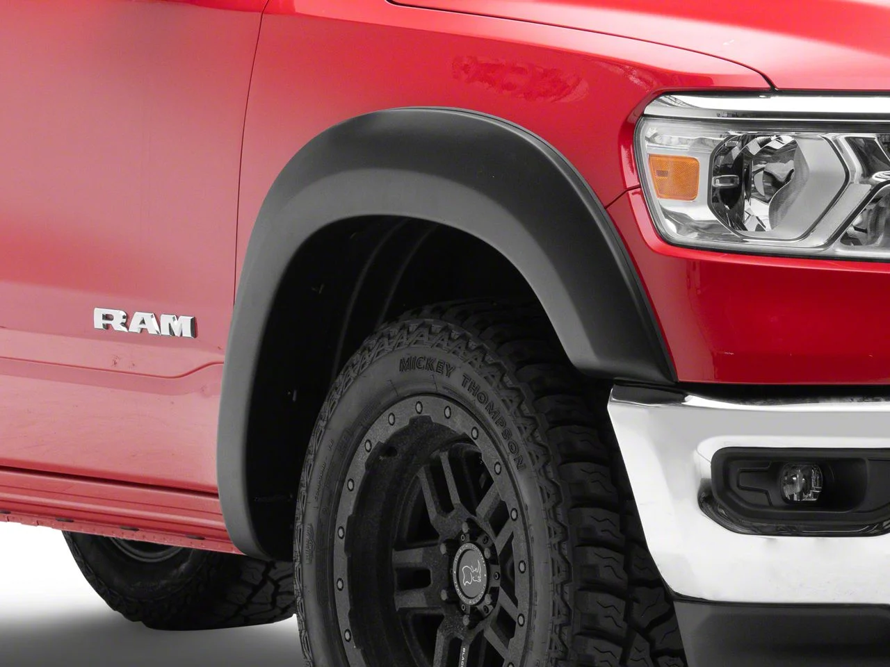 Bushwacker Extend-A-Fender Flares; Matte Black (19-24 RAM 1500, Excluding Rebel & TRX)