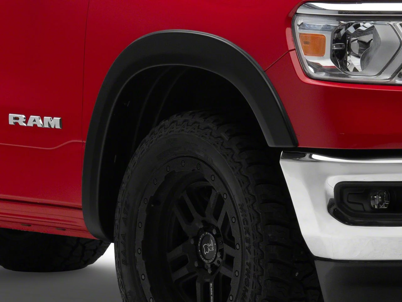 Bushwacker OE Style Fender Flares; Matte Black (19-24 RAM 1500, Excluding Rebel & TRX)