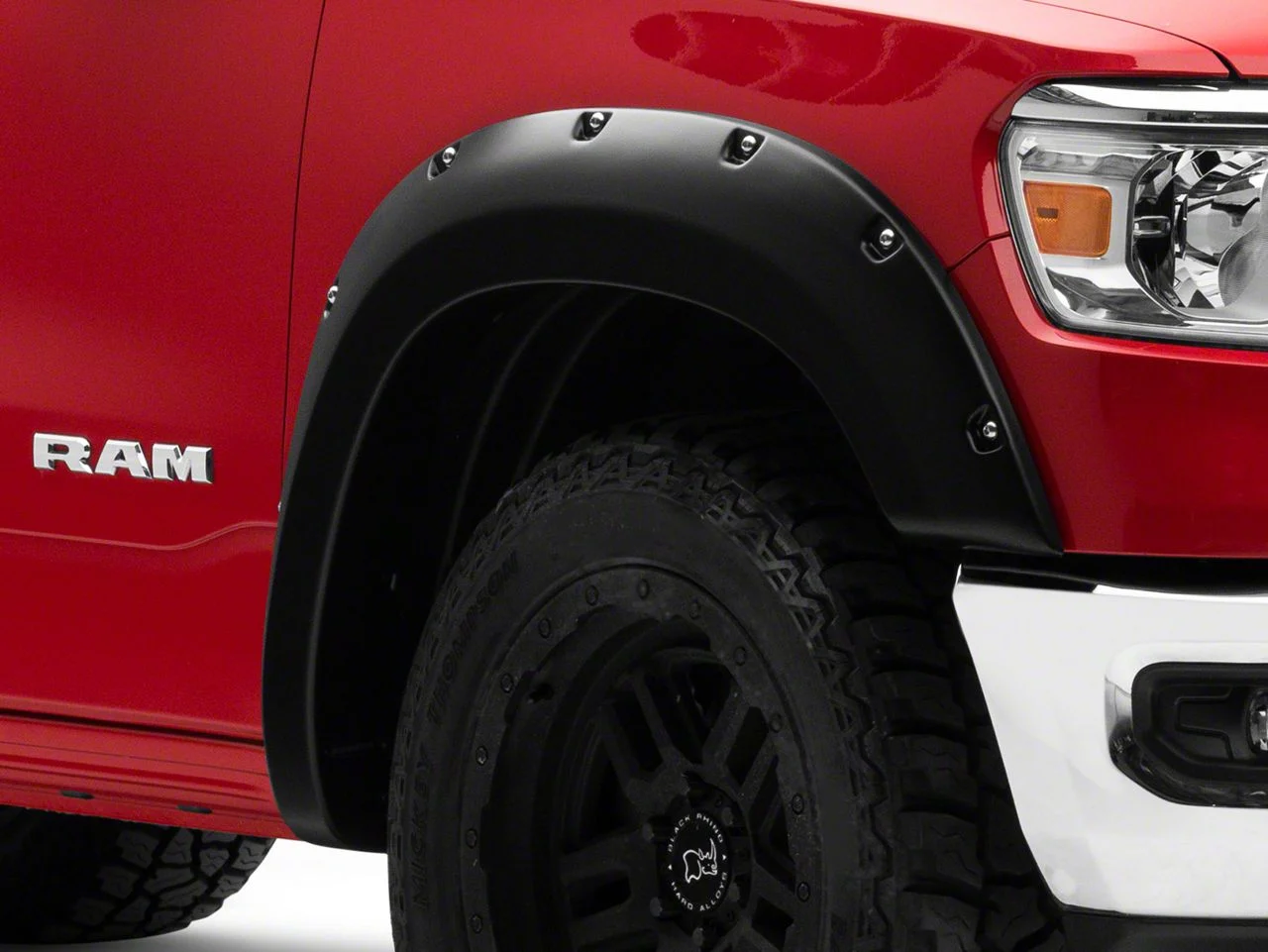 Husky Liners Pocket Style Fender Flares; Matte Black (19-26 RAM 1500, Excluding Rebel, RHO & TRX)