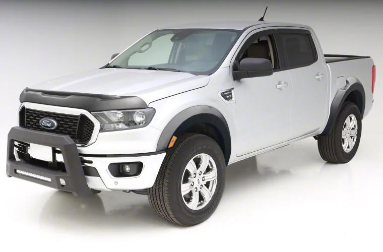 Bushwacker Extend-A-Fender Flares; Matte Black (19-23 Ranger SuperCab)