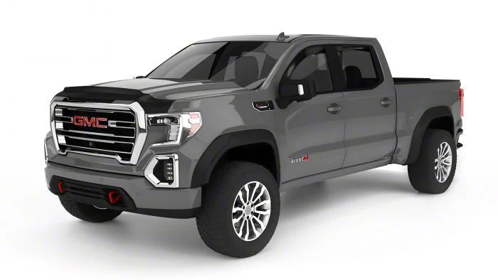 Bushwacker DRT Style Fender Flares; Front and Rear; Matte Black (19-24 Sierra 1500)