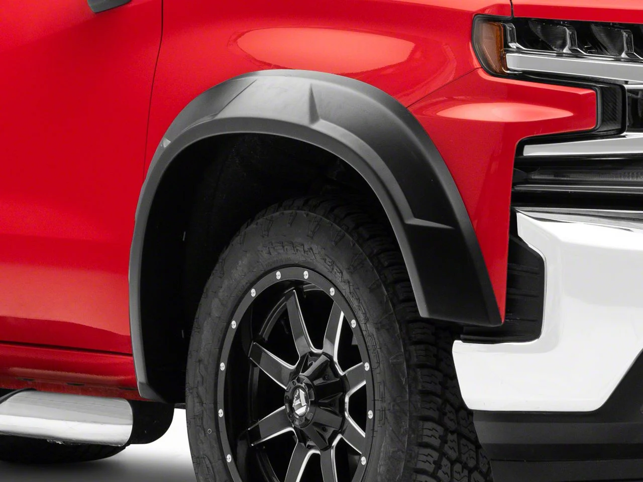 Bushwacker DRT Style Fender Flares; Front and Rear; Matte Black (19-21 Silverado 1500; 2022 Silverado 1500 LTD)