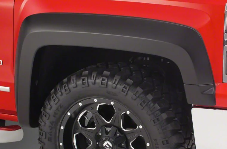 Bushwacker Extend-A-Fender Flares; Matte Black (19-21 Silverado 1500 w/ 6.50-Foot Standard Box; 2022 Silverado 1500 LTD w/ 6.50-Foot Standard Box)