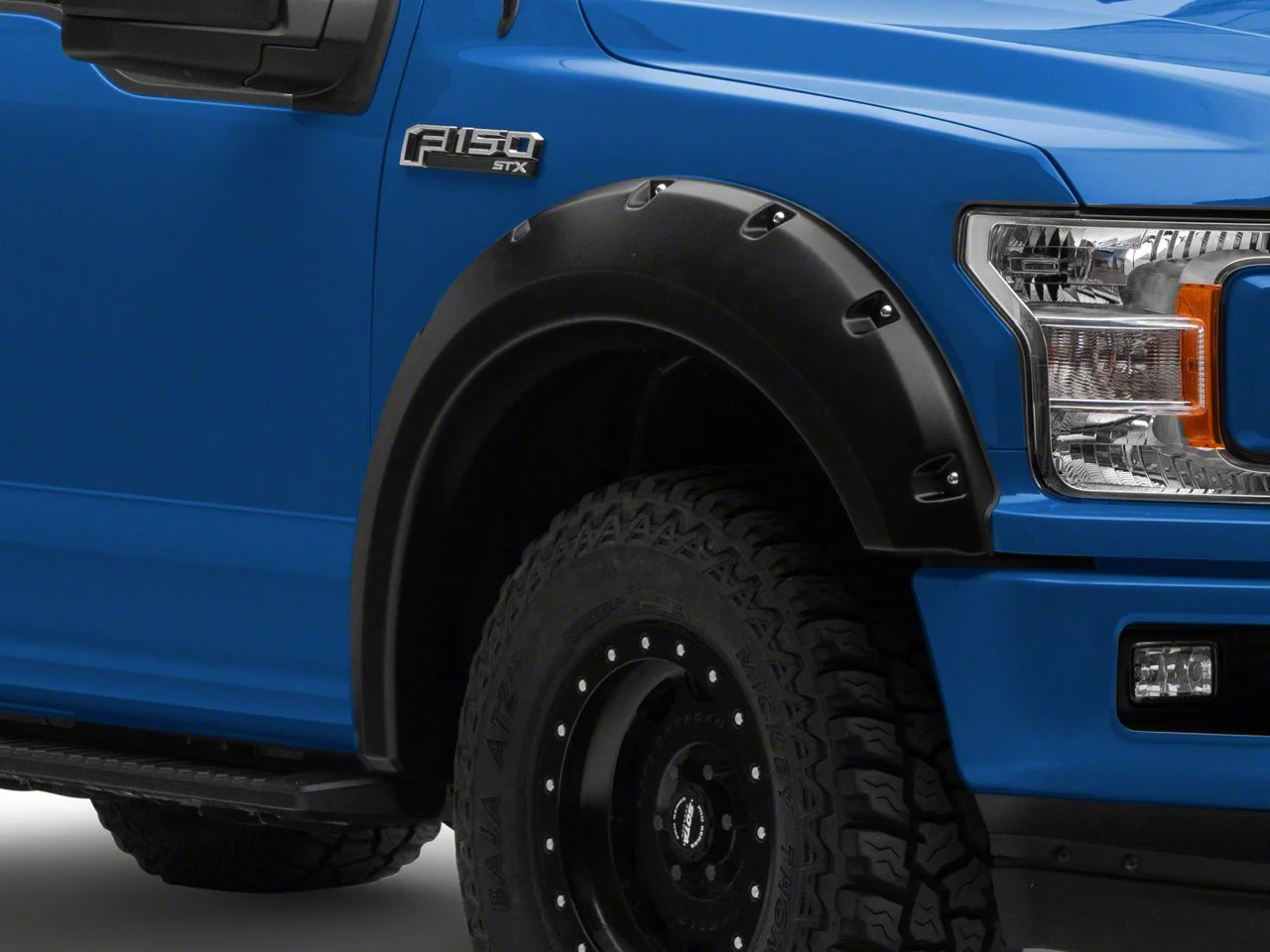 Bushwacker Max Coverage Pocket Style Fender Flares; Front and Rear; Matte Black (14-18 Silverado 1500 w/ 5.80-Foot Short Box)