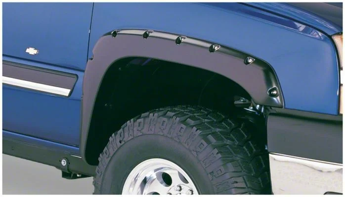 Husky Liners Pocket Style Fender Flares; Matte Black (03-06 Silverado 1500 Fleetside)