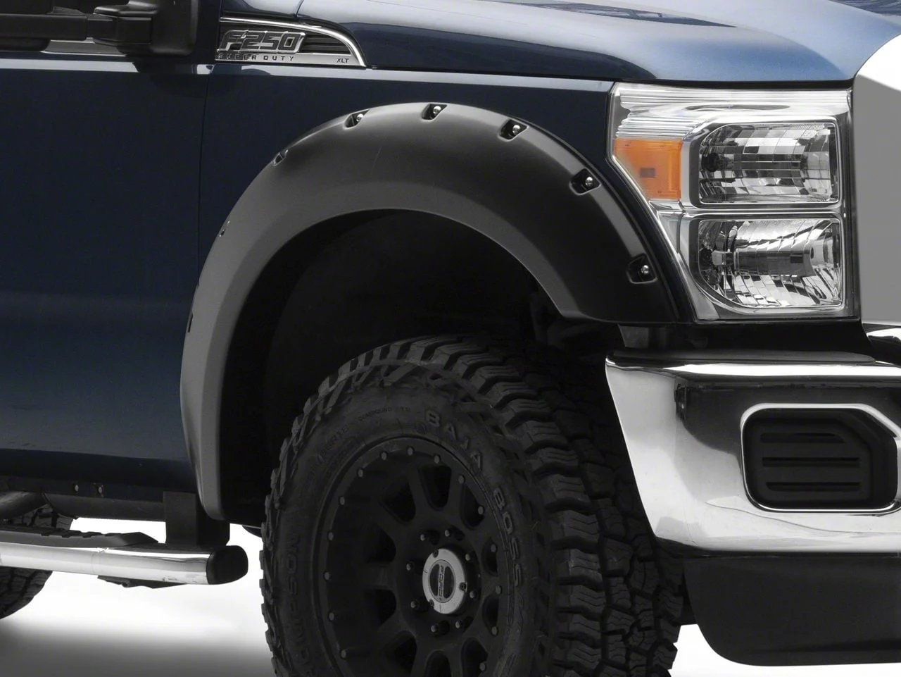 Husky Liners Pocket Style Fender Flares; Matte Black (11-16 F-250 Super Duty)