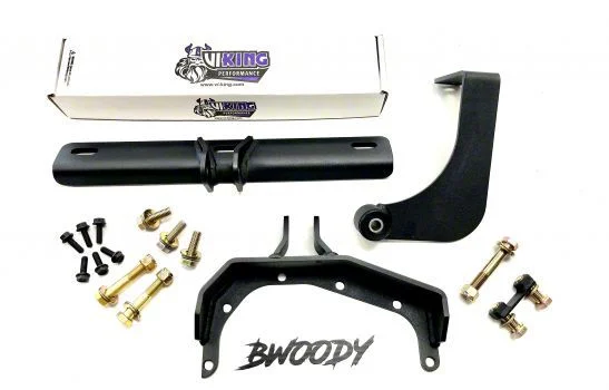 Bwoody Performance Front Differential Brace and Rear Adjustable 9.75-Inch Differential Brace; Red (15-26 F-150 w/ 9.75-Inch Rear Differential, Excluding Raptor)