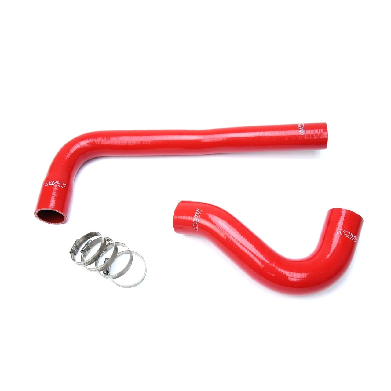 HPS Red Reinforced Silicone Radiator Hose Kit Coolant for Dodge 03-10 Ram 2500 3500 Pickup 5.9L / 6.7L Diesel Cummins