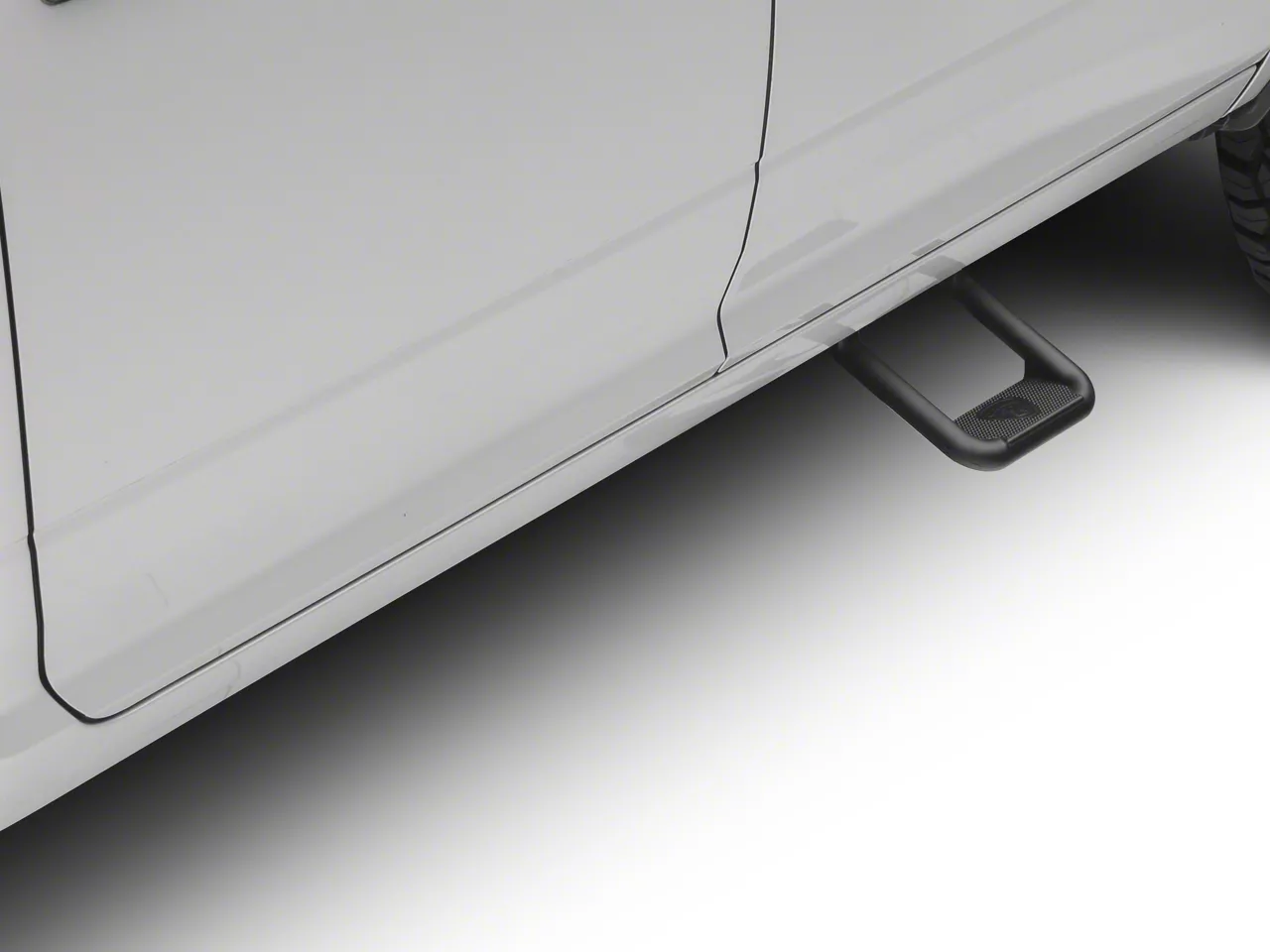 Hoop II Side Steps; Black; Pair (09-18 RAM 1500)