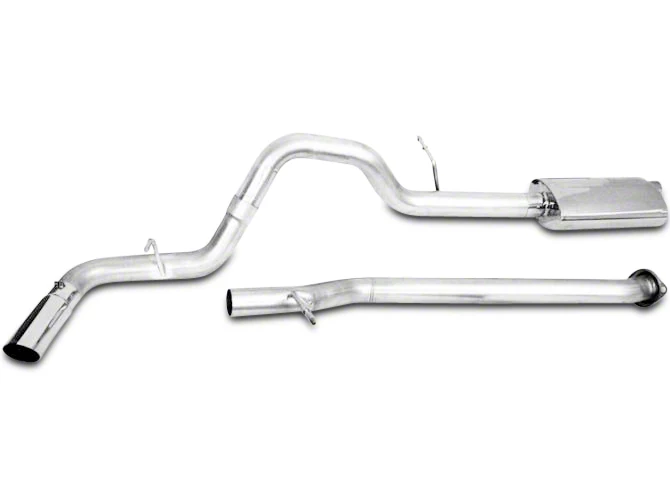 CGS Motorsports Aluminized Single Exhaust System; Side Exit (14-18 4.3L Sierra 1500)