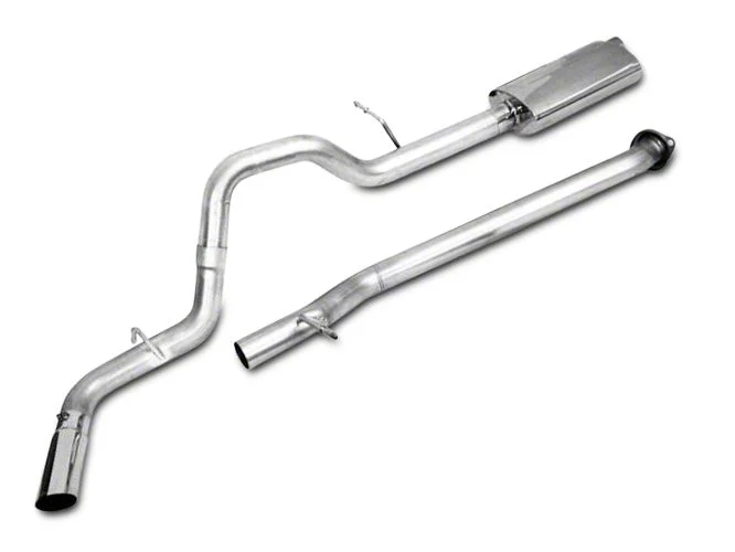 CGS Motorsports Aluminized Single Exhaust System; Side Exit (14-18 5.3L Silverado 1500)