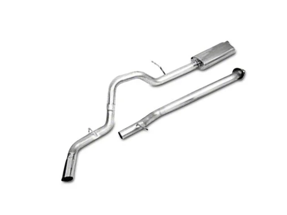 CGS Motorsports Aluminized Single Exhaust System; Side Exit (2009 6.0L Silverado 1500, Excluding Hybrid)
