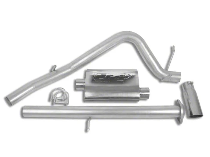 CGS Motorsports Aluminized Single Exhaust System; Side Exit (07-08 5.3L Silverado 1500)