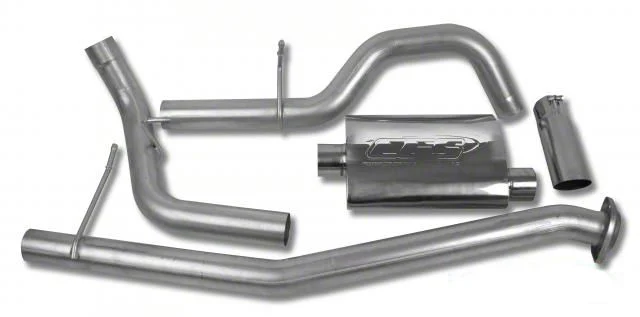 CGS Motorsports Stainless Single Exhaust System; Side Exit (02-06 5.3L Sierra 1500)