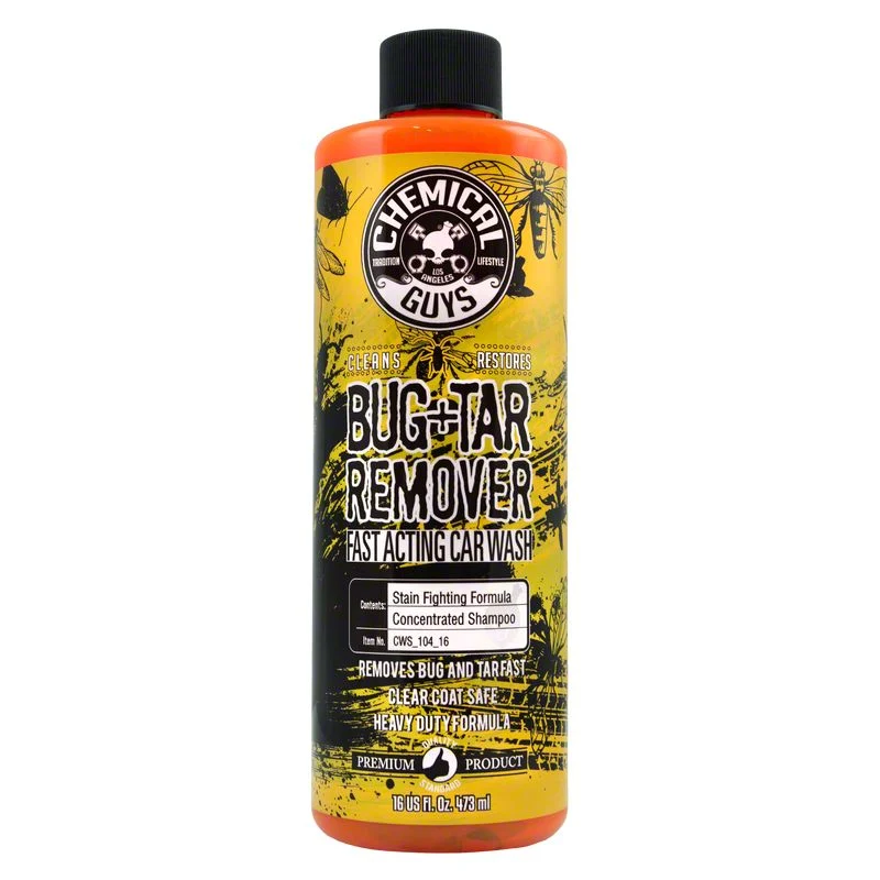Chemical Guys Bug+Tar Remover Heavy Duty Car Wash Shampoo; 16-Ounce