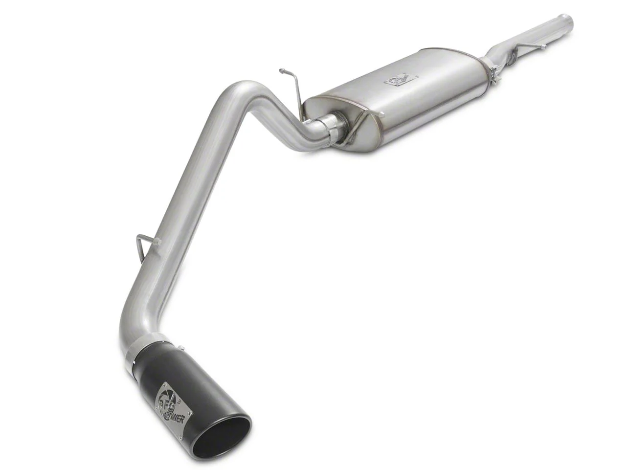 AFE MACH Force-XP 3-Inch Single Exhaust System with Black Tip; Side Exit (14-18 4.3L Silverado 1500)