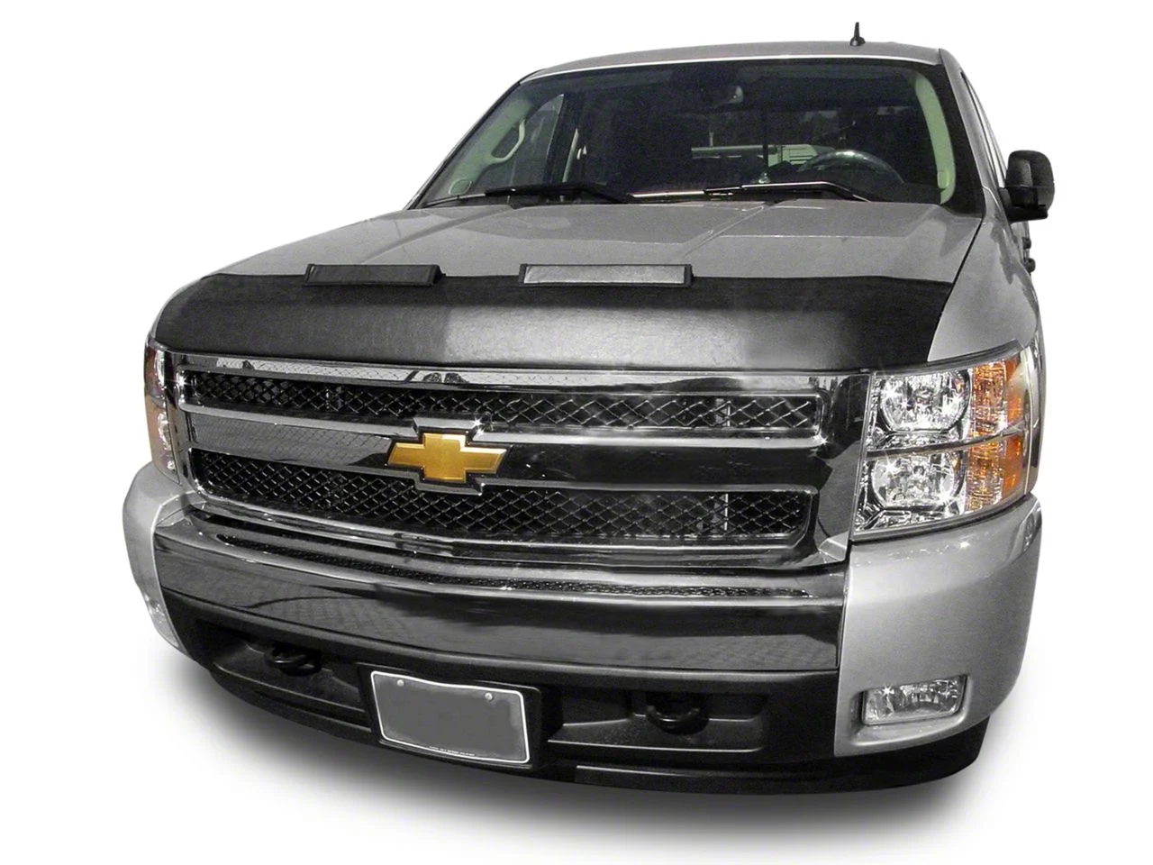 Covercraft Colgan Custom Sport Bra; Black Crush (07-09 Silverado 1500)