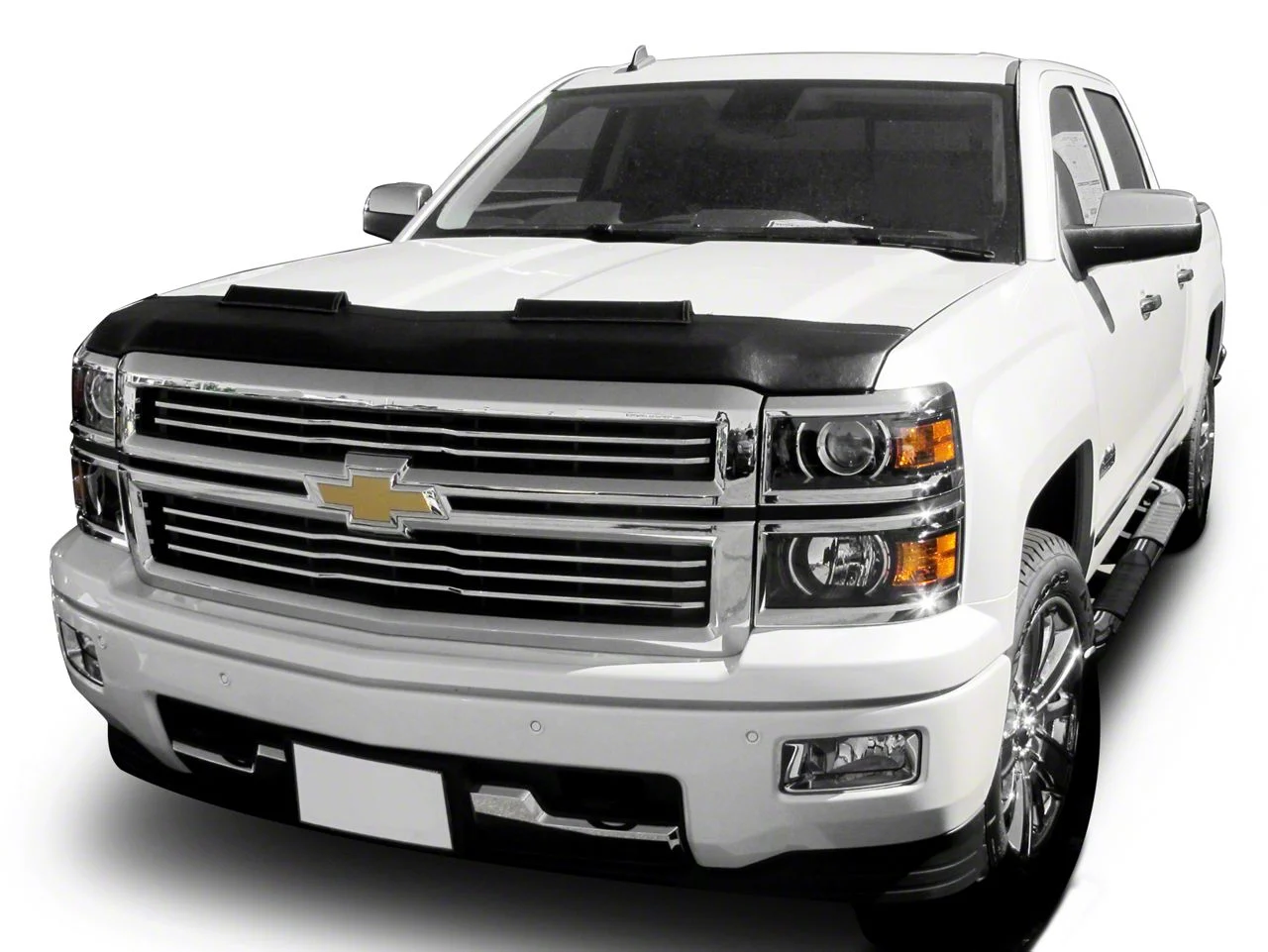 Covercraft Colgan Custom Sport Bra; Black Crush (14-15 Silverado 1500 Crew Cab)