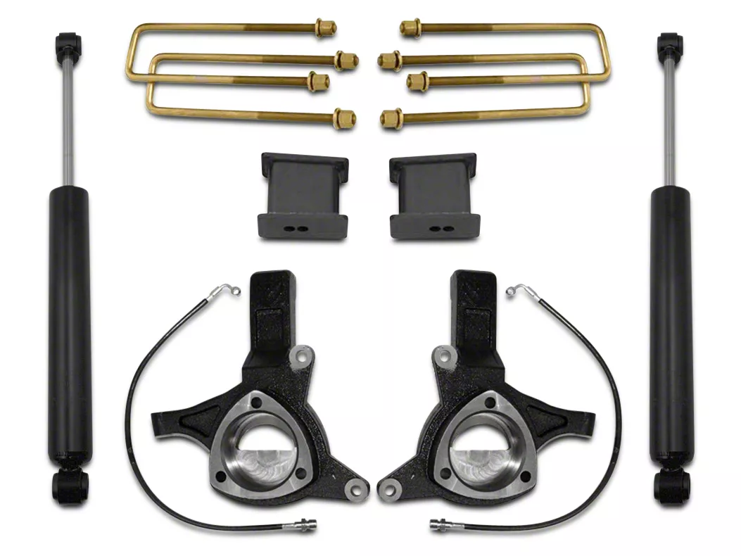 Max Trac 4.50-Inch Front / 2-Inch Rear MaxPro Suspension Lift Kit with Shocks (07-16 2WD Silverado 1500 w/ Stock Cast Steel Control Arms)