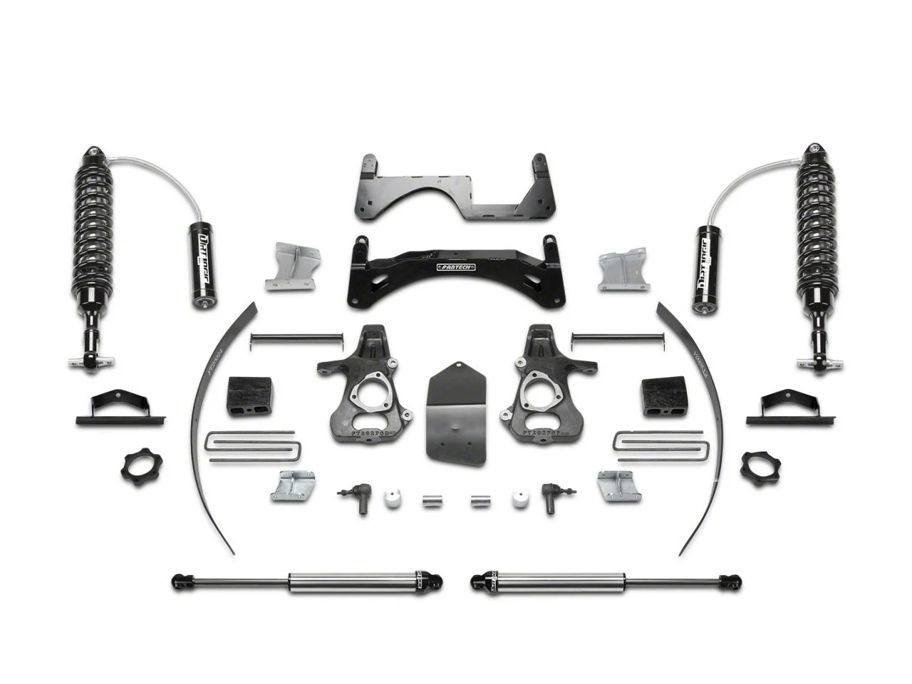 Fabtech 6-Inch Performance Suspension Lift Kit with Dirt Logic 2.5 Coil-Over Reservoirs and Shocks (14-18 2WD/4WD Silverado 1500 Double Cab, Crew Cab)