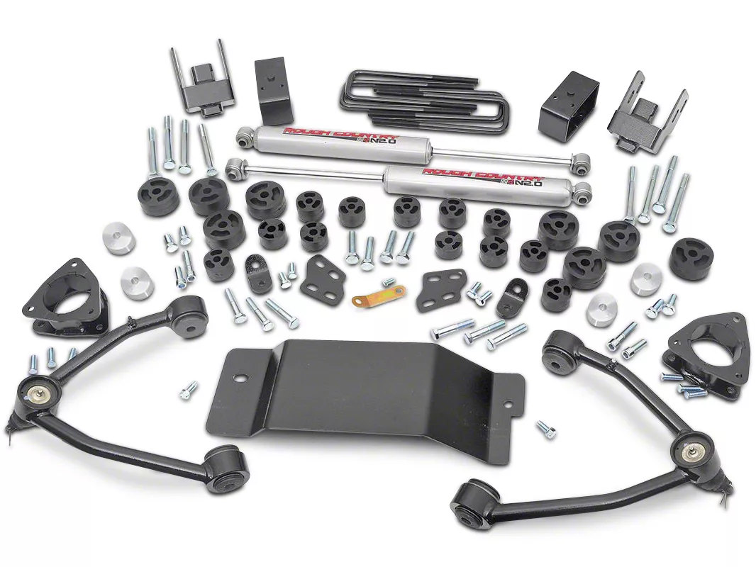 Rough Country Suspension 4.75-Inch Suspension and Body Lift Kit (07-13 4WD Silverado 1500)