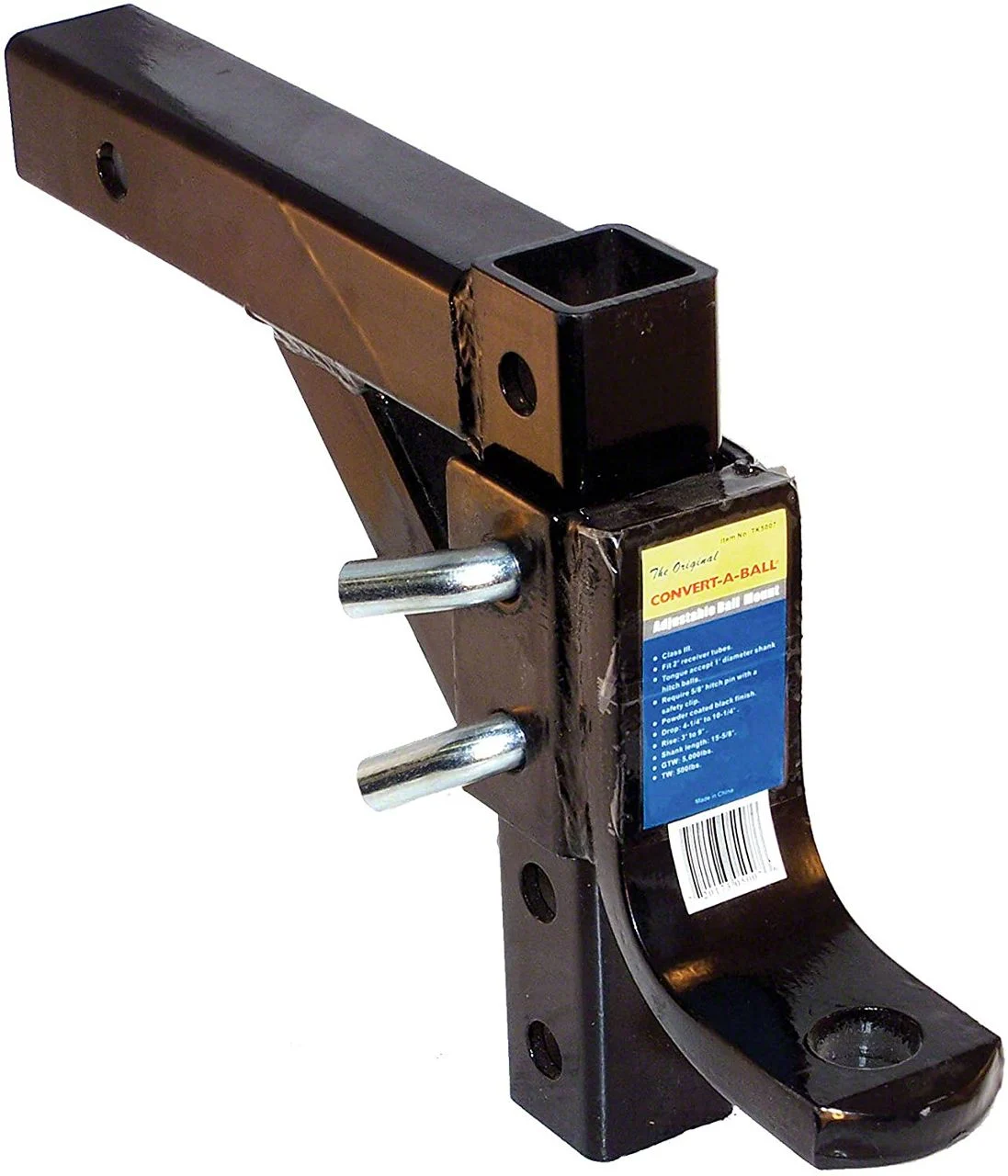 2-Inch Receiver Hitch Adjustable Ball Mount (Universal; Some Adaptation May Be Required)