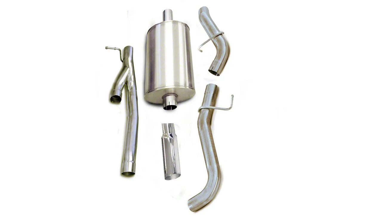 Corsa Performance Sport Single Exhaust System with Polished Tip; Side Exit (02-06 6.0L Silverado 1500)