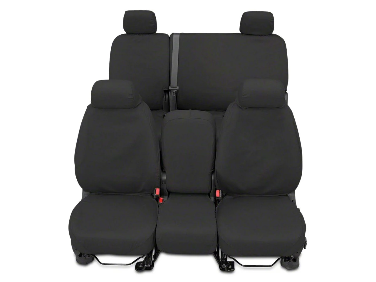 Covercraft Seat Saver Waterproof Polyester Custom Second Row Seat Cover; Gray (07-13 Sierra 1500 Extended Cab, Crew Cab)