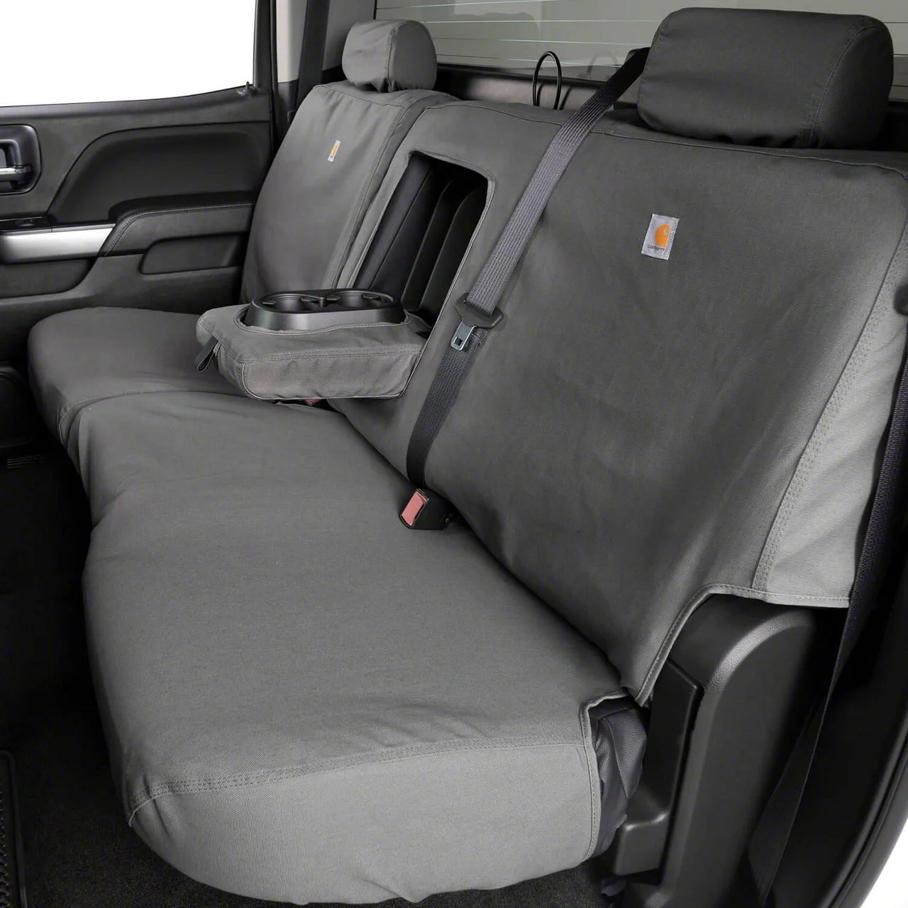 Covercraft SeatSaver Second Row Seat Cover; Carhartt Gravel (17-18 F-350 Super Duty SuperCab)
