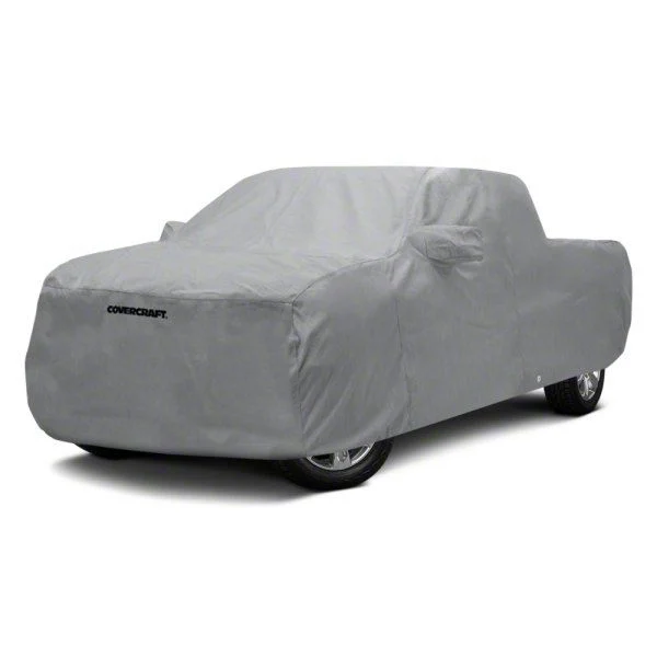 Covercraft Custom Car Covers 5-Layer Softback All Climate Car Cover; Gray (19-26 RAM 1500, Excluding RHO & TRX)