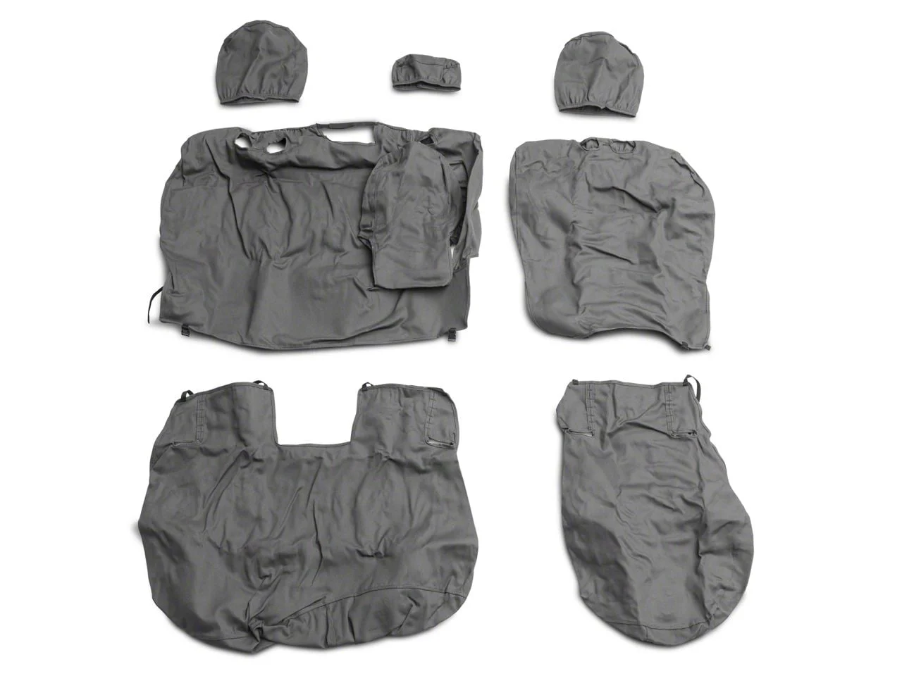 Covercraft Seat Saver Polycotton Custom Second Row Seat Cover; Charcoal (09-18 RAM 1500 Quad Cab, Crew Cab)