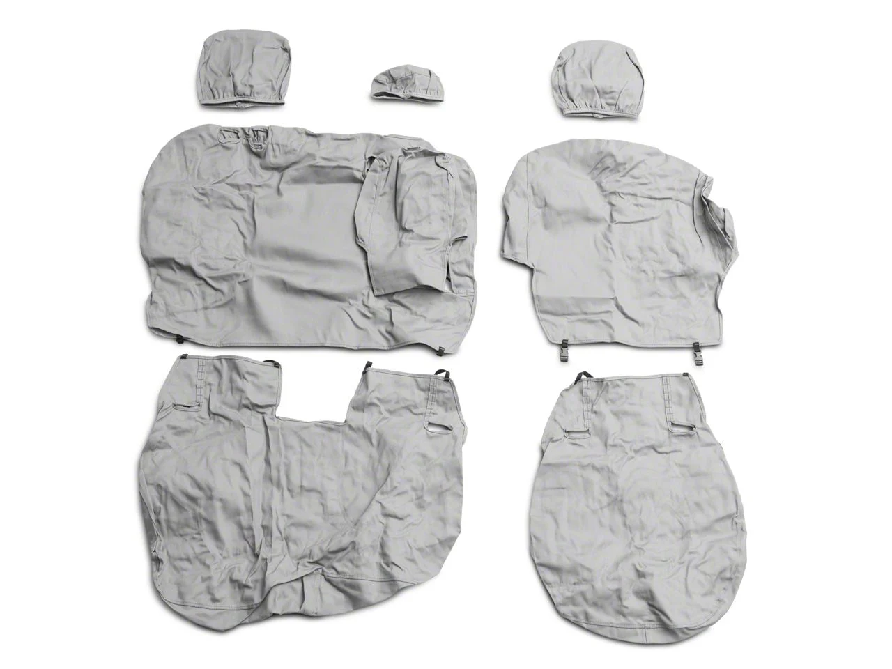 Covercraft Seat Saver Polycotton Custom Second Row Seat Cover; Gray (09-18 RAM 1500 Quad Cab, Crew Cab)
