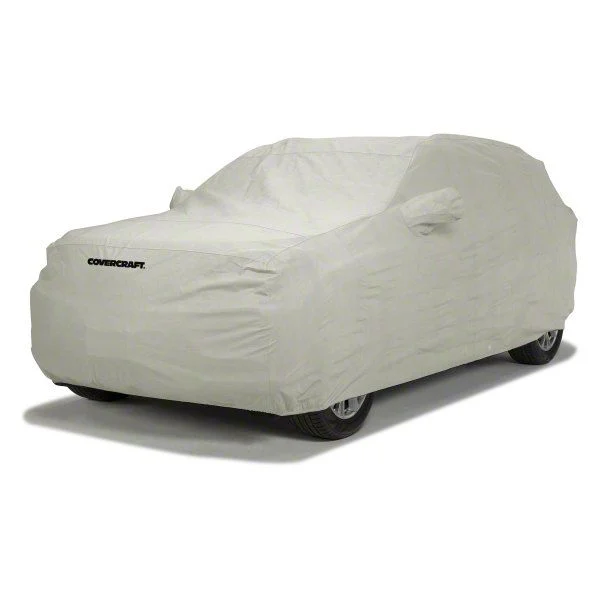 Covercraft Custom Car Covers 3-Layer Moderate Climate Car Cover; Gray (07-20 Tahoe w/ Roof Rack)