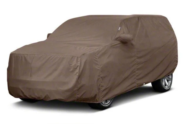 Covercraft Custom Car Covers WeatherShield HP Car Cover; Taupe (07-20 Tahoe w/ Roof Rack)
