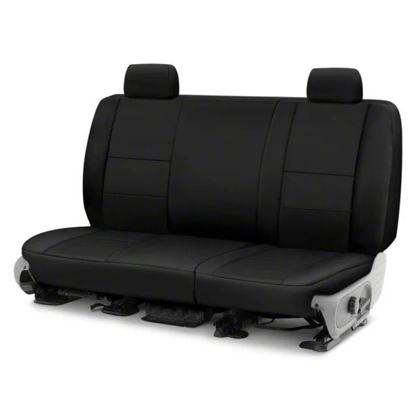 Coverking Cordura Ballistic Custom-Fit Rear Seat Cover; Black (19-26 Silverado 1500 Double Cab)